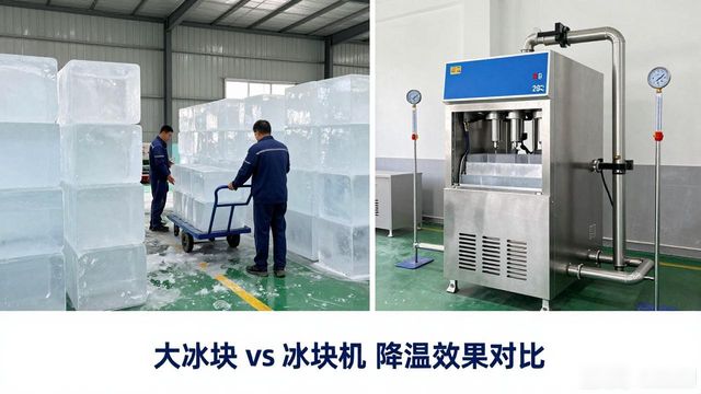 大冰块和冰块机哪个更划算_江宁车间防暑降温大冰块_车间大冰块降温效果怎么样